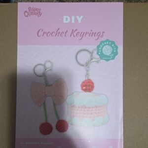 Crochet Keyrings DIY Kit by - Pink and Red